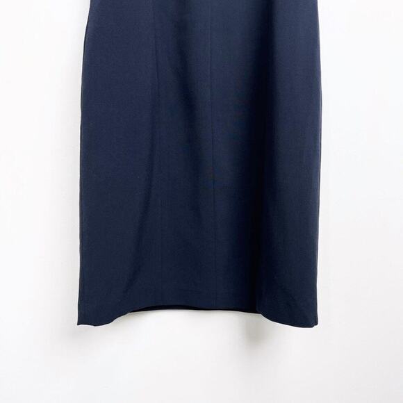 NWT  T TAHARI Pleated Sleeveless V Neck Sheath Dress US 6 - Picture 5 of 12